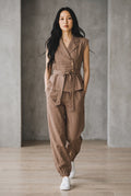 Mocha Grace Belted Co-Ord Set